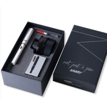 凌美(LAMY)狩猎者钢笔墨水套装（墨水+吸墨器+墨胆） 50周年套盒 亮白色EF尖