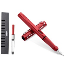 凌美(LAMY)钢笔 Safari狩猎者系列红色 EF笔尖0.5mm