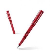 凌美(LAMY)钢笔 Safari狩猎者系列红色 EF笔尖0.5mm