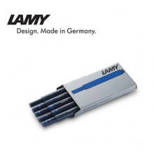 凌美(LAMY)T10钢笔一次性墨囊芯 蓝色5支装