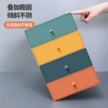 禧天龙(Citylong)桌面抽屉式文具盒 21*20*8cm彩色四个装 H9186