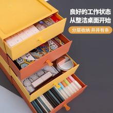 禧天龙(Citylong)桌面抽屉式文具盒 21*20*8cm彩色四个装 H9186