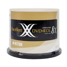 铼德(RITEK) D9 DVD+R 8速8.5G 空白光盘/光碟 桶装50片
