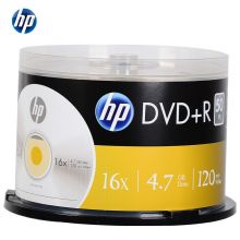 惠普（HP） DVD+R 光盘/刻录盘 空白光盘 16速4.7GB 桶装50片