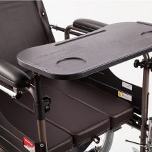鱼跃（YUWELL）居家护理型轮椅 H059B 半躺型带坐便器椅餐板钢管加固