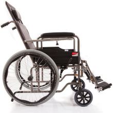 鱼跃（YUWELL）居家护理型轮椅 H059B 半躺型带坐便器椅餐板钢管加固