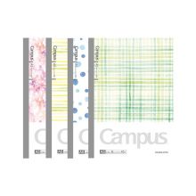 国誉(KOKUYO)Campus无线装订记事本 水彩絮语 四色混装 A5/40页 4本装 WSG-NBDA540