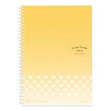 国誉(KOKUYO)淡彩曲奇双螺旋装订本 A5/80页 8mm横线*21行 2本/包 黄WSG-SNCA580Y