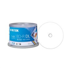 铼德(RITEK)蓝光可打印BD-R 1-6速50G 空白光盘 桶装50片