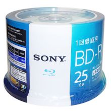 索尼(sony)蓝光 BD-R 25g 可打印光盘 蓝光刻录盘 50片装