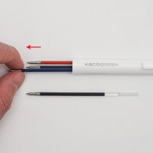 KACO 优写 多功能四色按动中性笔0.5mm 两支装+混色芯 K1041