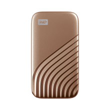 西部数据(WD)1TB Type-C移动硬盘（PSSD）My Passport随行SSD版 繁星金WDBAGF0010BGD-CESN 防摔 加密 自动备份 Nvme