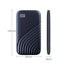 西部数据(WD)2TB Type-C移动硬盘（PSSD）My Passport随行SSD版 宇宙蓝WDBAGF0020BBL-CESN 防摔 加密 自动备份 Nvme