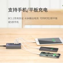 飞利浦(PHILIPS) usb分线器 HUB多接口扩展器笔记本台式机电脑 USB3.0一拖7口集线器  1米