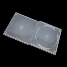 晨好（ch）10个特厚光盘盒 透明方形光盘袋 双面 cd dvd光碟收纳盒子 可插封面