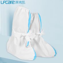 莱弗凯 一次性隔离鞋套 防护鞋套加厚防水耐磨长筒高帮靴套【有胶条款】