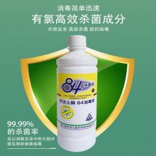 伊洁士 家庭环境公共场所室内外清洁消毒杀菌84消毒液 450ml/瓶 橙色 40瓶