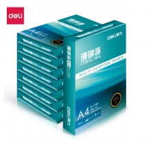 得力（deli）珊瑚海 70g A4 复印纸 中档款打印纸 500张/包 8包1箱（整箱4000张）