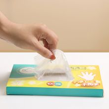 云蕾 一次性手套 食品级烘焙染发手套 PE材质盒装100只