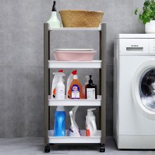 万源鸿 0253 置物架落地卫生间收纳架厨房置物架 四层