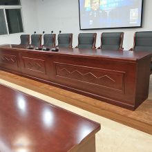 顺富美（SHUNFUMEI）2.4米发言席会议室演讲台演讲台 大型主持人演讲台  培训台