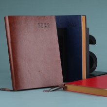 优必利 2022效率手册A5年历本 日程本 记事本 笔记本子365日工作本 蓝色