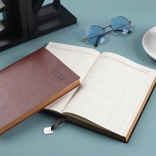 优必利 2022效率手册A5年历本 日程本 记事本 笔记本子365日工作本 蓝色