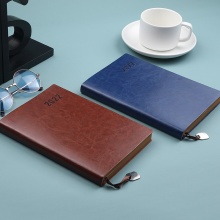 优必利 2022效率手册A5年历本 日程本 记事本 笔记本子365日工作本 蓝色