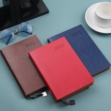 优必利 2022效率手册A5年历本 日程本 记事本 笔记本子365日工作本 蓝色