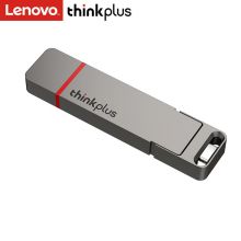 联想(thinkplus)金属固态U盘USB3.2/Type-C双接口 TU200pro-128灰色