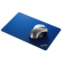 山业(SNAWA)SUPPLY中号薄款细面鼠标垫 不锁边布垫 橡胶防滑 MPD-C4蓝色