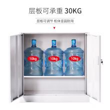 中伟 文件柜办公柜钢制铁皮柜资料柜档案柜储物柜通体玻璃文件柜八层可调节（加厚）
