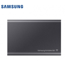 三星(SAMSUNG)1TB Type-c USB3.2移动硬盘(PSSD)T7灰色MU-PC1T0T NVMe传输速度1050MB/s