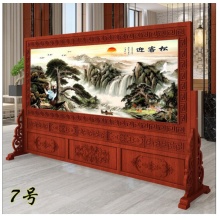 实木屏风玄关隔断 宽240cm*高200cm