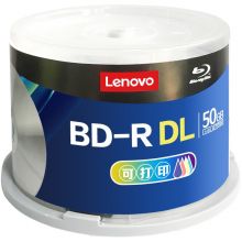 联想(Lenovo)BD-R DL 1-6速50G 蓝光可打印刻录光盘 50片桶装