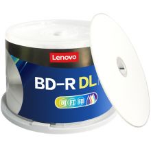 联想(Lenovo)BD-R DL 1-6速50G 蓝光可打印刻录光盘 50片桶装