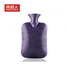 南极人热水袋 高密度防爆PVC防爆暖宝宝 暖水袋 紫色大号2000ml  祥云款