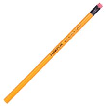 施德楼(STAEDTLER)134-HB六角黄杆带橡皮头铅笔 12支