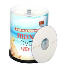 麦克赛尔(maxell)DVD-R刻录光碟M2系列16速4.7G 珍珠白桶装100片