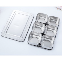 不锈钢带盖调味盒13.5*10cm