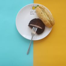 迈克兄弟（Mikebro)星光餐具 304不锈钢加厚欧式圆头叉勺