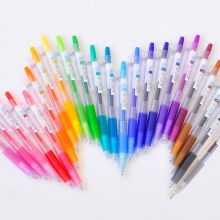 百乐(PILOT)JUICE彩色果汁按动式中性笔0.5mm 黑色5支装LJU-10EF