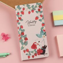 晨光(M&G)周计划本 卡斯波和丽莎草莓蜜语系列 日记事本 40K/120页颜色随机单本装QPYN5AA1