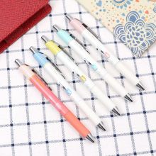 派通(Pentel)0.5mm按动速干中性笔 白杆绿纹/黑芯 BLN75L