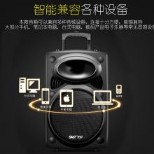 先科（SAST） A90 15英寸大功率重低音广场舞音响 移动户外蓝牙拉杆音箱