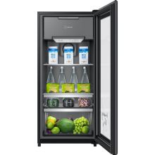 海尔 LC-121D 定频一级能效 121升 冰吧 冷柜 黑色