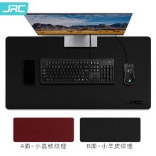 JRC 超大号PU皮质双面防滑鼠标垫 黑+红90*45CM