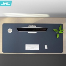 JRC 超大号PU皮质双面防滑鼠标垫 藏蓝+黄90*45CM