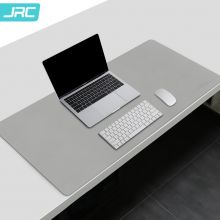 JRC 超大号PU皮质双面防滑鼠标垫 军绿+浅灰90*45CM