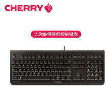 樱桃（CHERRY）KC1000 USB有线键盘 办公防水可清洁 黑色